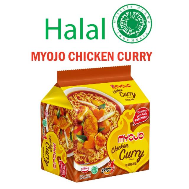 

MIE INSTAN MYOJO CHICKEN CURRY HALAL MUI