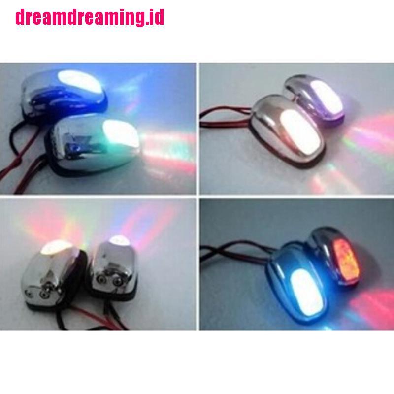 2pcs Nozzle Spray Wiper Kaca Depan Mobil Dengan Lampu Led