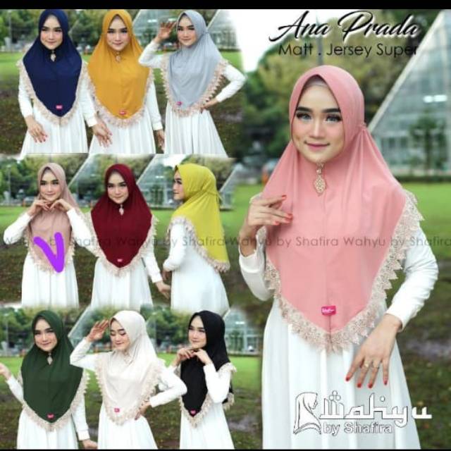 Hijab serut renda gold