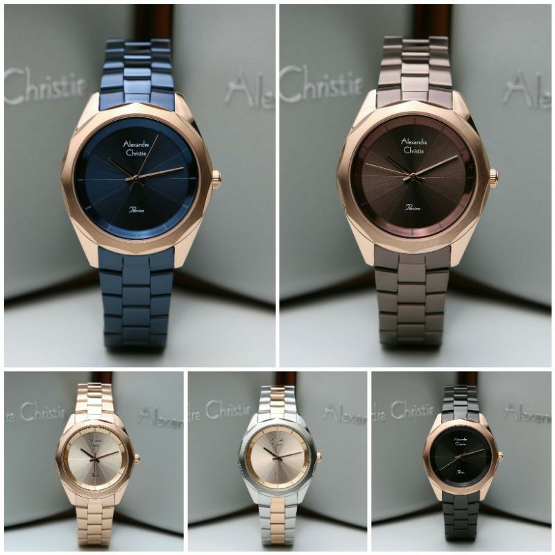 JAM TANGAN WANITA ALEXANDRE CHRISTIE AC 2860 AC2860 ROSE GOLD ORIGINAL
