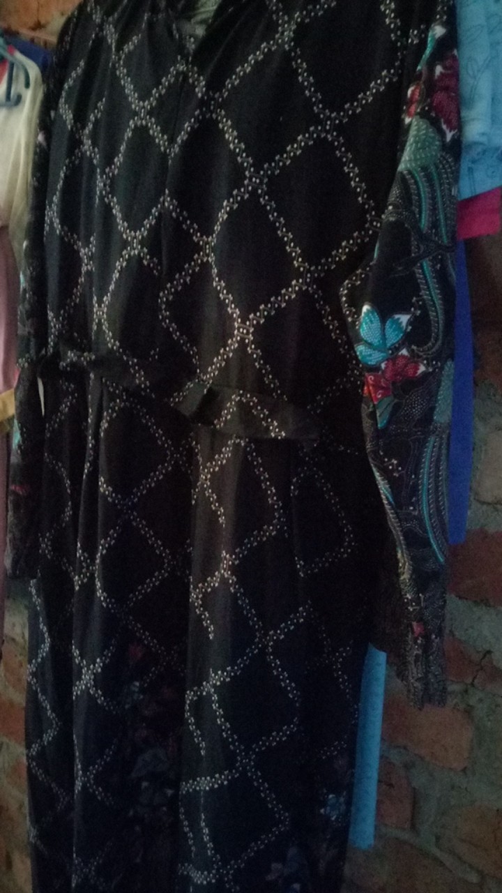 Maura Couple - Sania Ruffle Batik Couple Ori Ndoro Jowi Dnt Couple Batik Gamis Batik Keluarga Renda