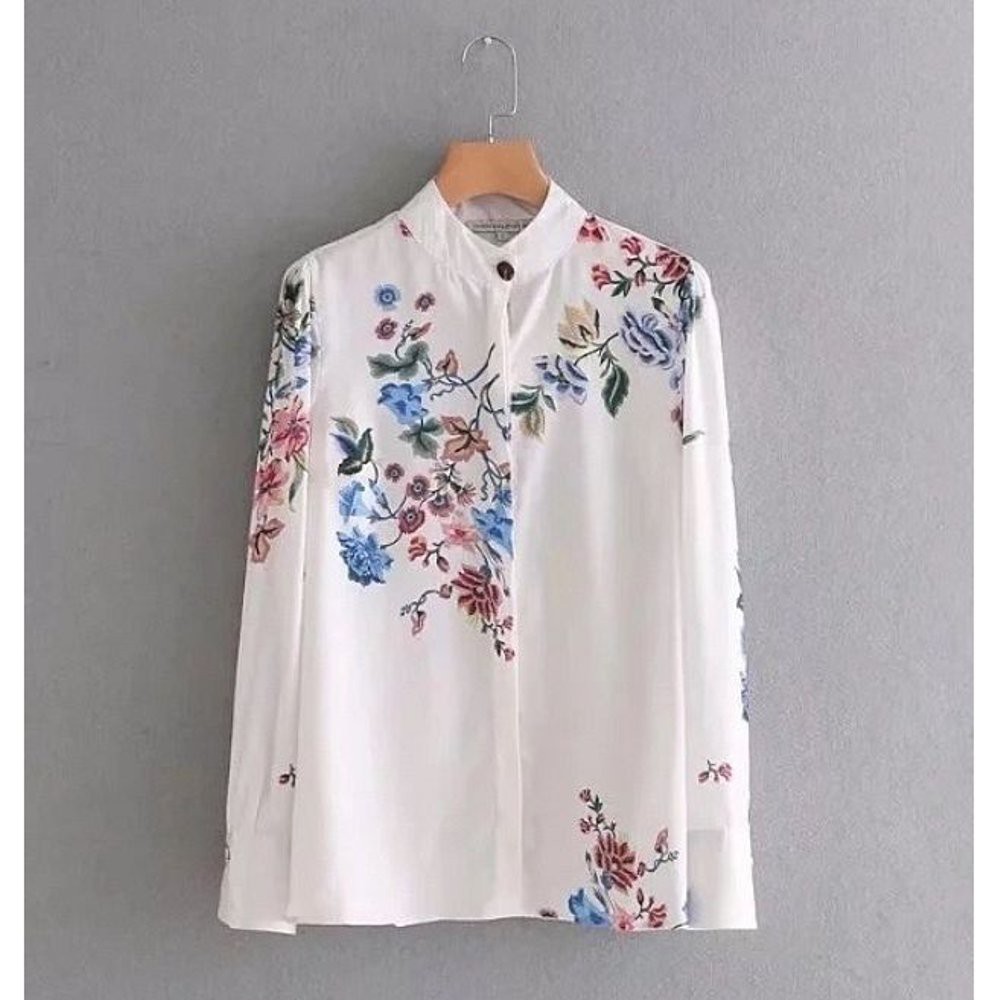 Vshop91jkt - Kem Flower Kemeja Flower Kemeja Kerja Kemeja Kampus Baju Kampus