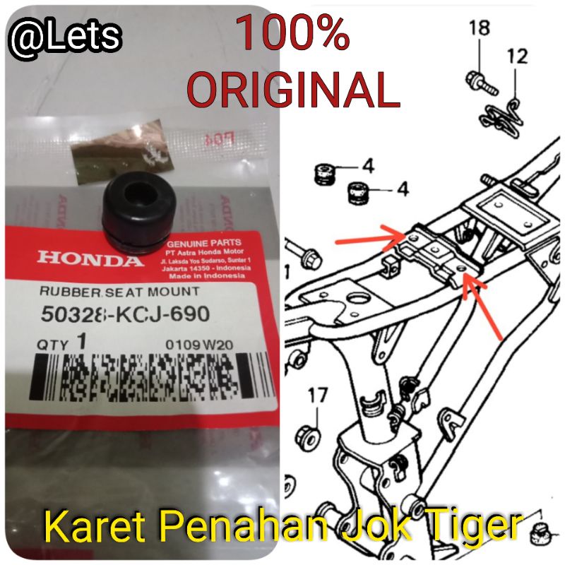 KARET PENAHAN JOK TIGER