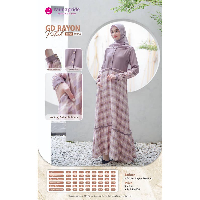 Rauna RGD 39 - Gamis Rauna Terbaru 2022 - Gamis Kekinian