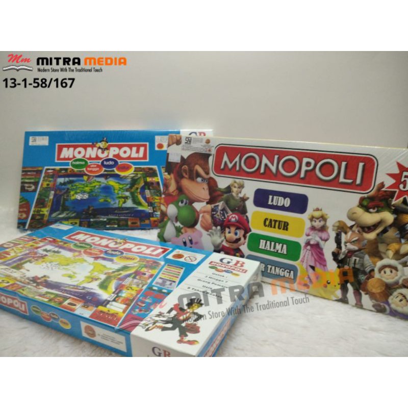 MAINAN ANAK / MONOPOLI / ULAR TANGGA / LUDO / CATUR / HALMA MURAH