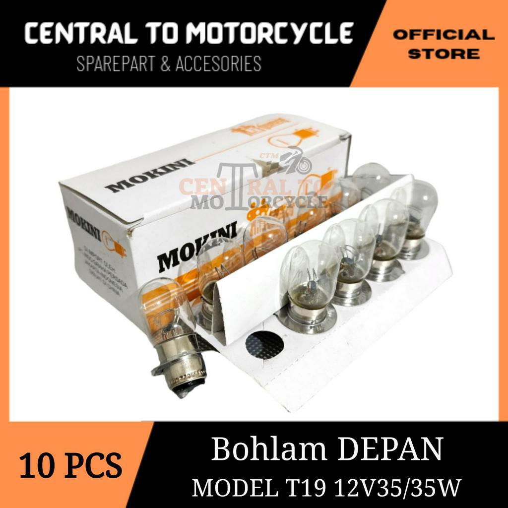 10 Buah Lampu Bohlam Halogen Standar Motor Bohlam Stop Rem &amp; Bohlam Depan Universal