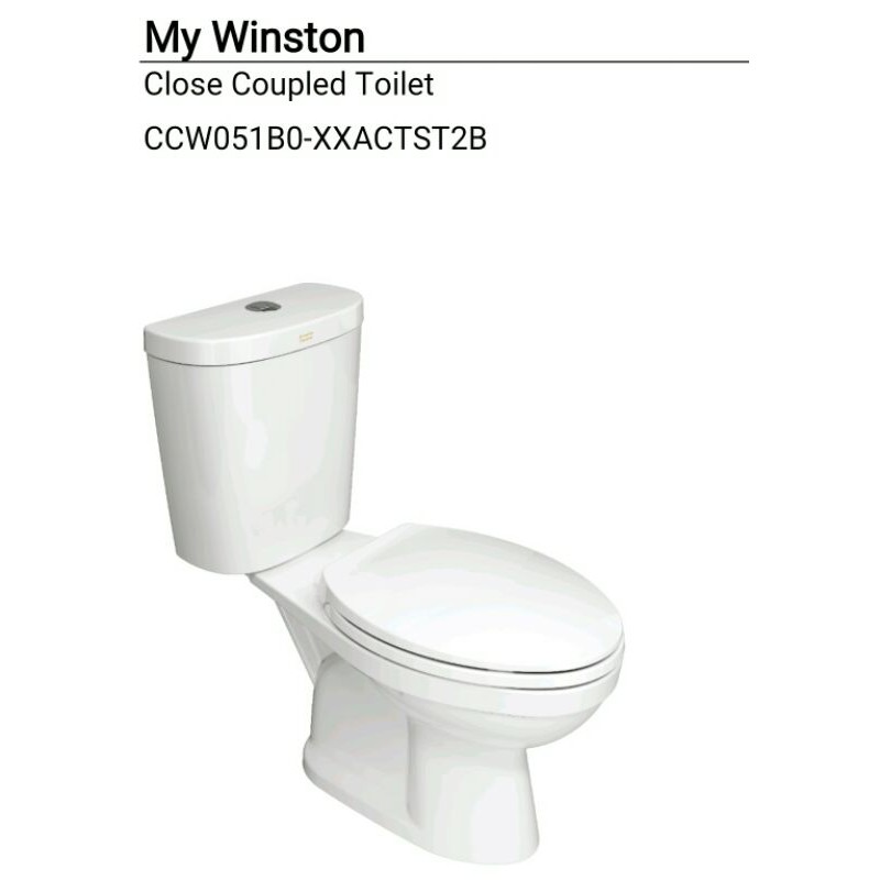 KLOSET TOILET DUDUK AMERICAN STANDARD MY WINSTON CCST WHITE