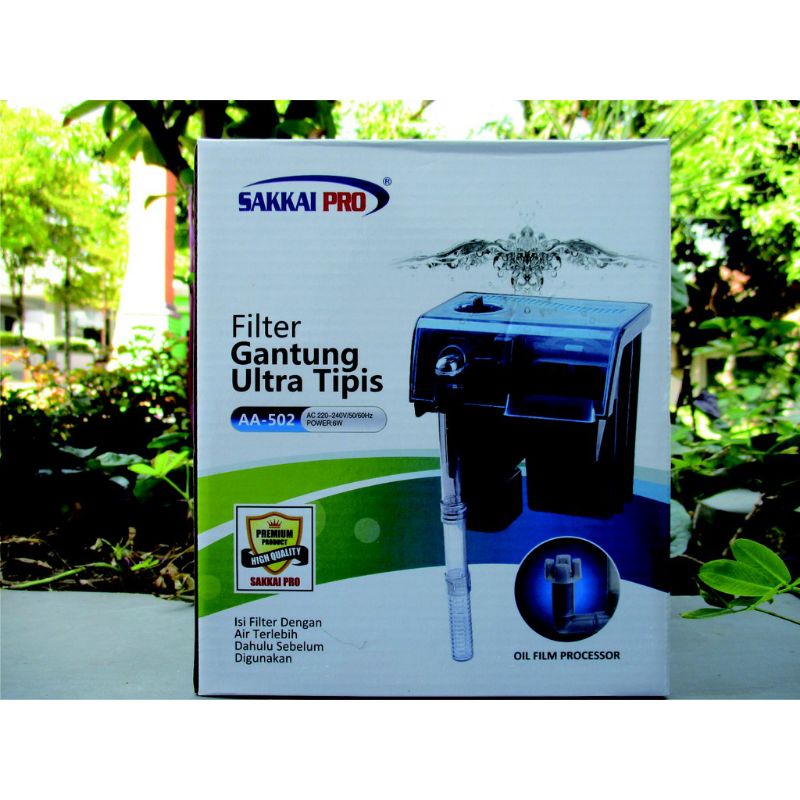 Pompa filter gantung aquarium SAKKAI PRO AA 502