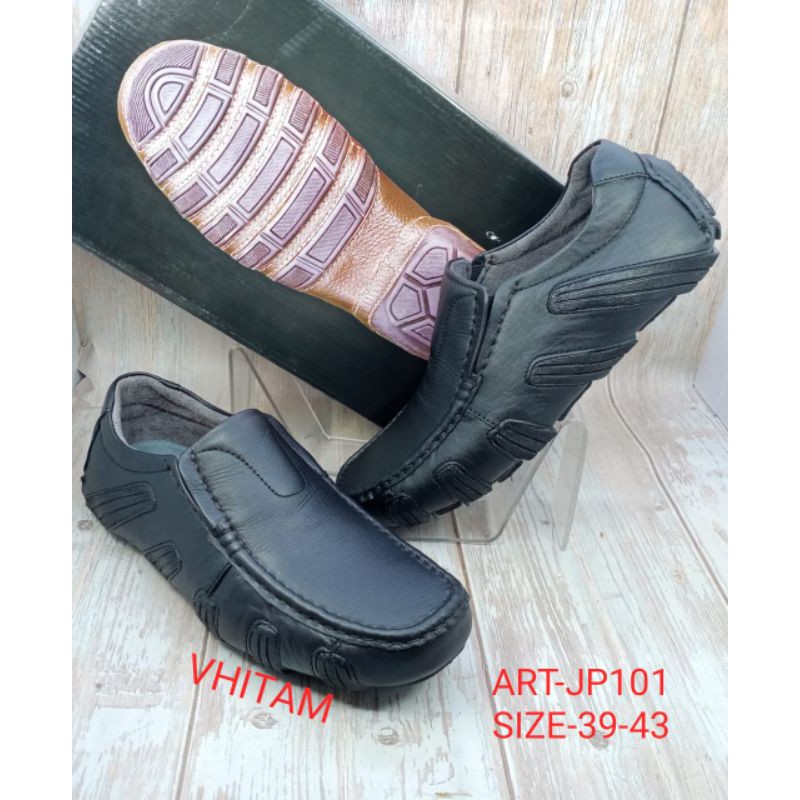 SEPATU KULIT ASLI PRIA DR MOCC JP-101