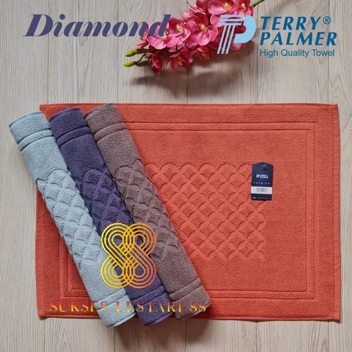 KESET KAKI HANDUK HOTEL EXPORT TERRY PALMER DIAMOND 45x65 TEBAL SERAP