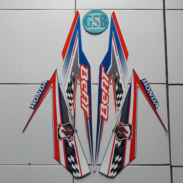 striping beat fi esp 2018 putih-biru