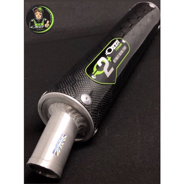 SILENCER KNALPOT CARBON NINJA KR RR SATRIA 2T OZZA RACING PANJANG 30cm