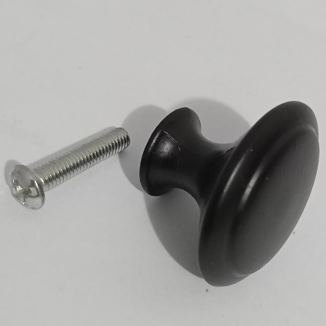 TARIKAN LACI LEMARI BULAT BLACK KNOP HITAM KNOB HANDLE/Knob Pentol Bulat Laci Lemari Nakas Kabinet