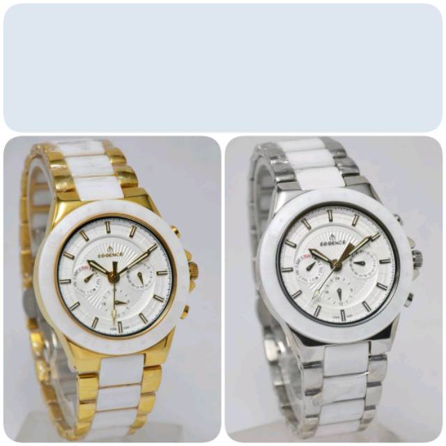 Jam Tangan Pria Essence ES-1029 Rantai Combi Keramik Original Murah