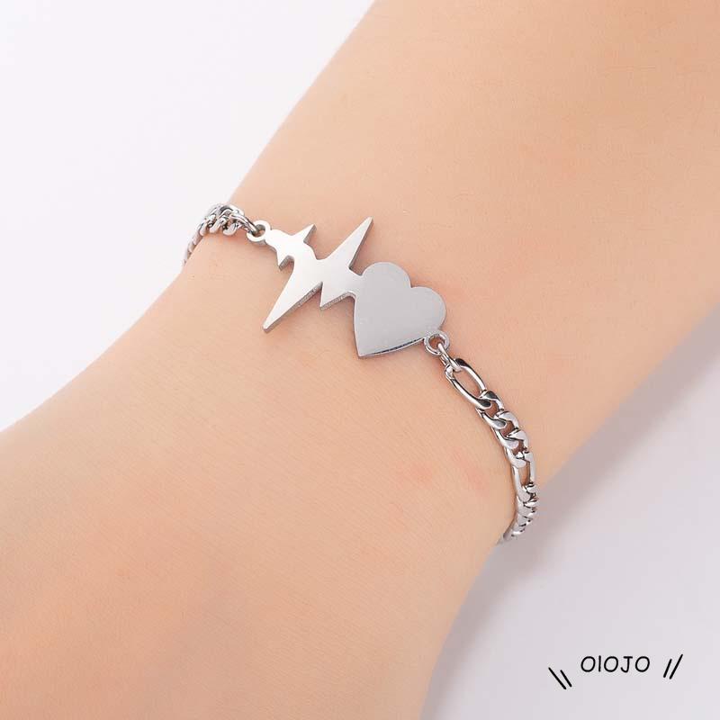 Gelang Butterfly Moon Star Love Bahan Stainless Steel Untuk Wanita ol2