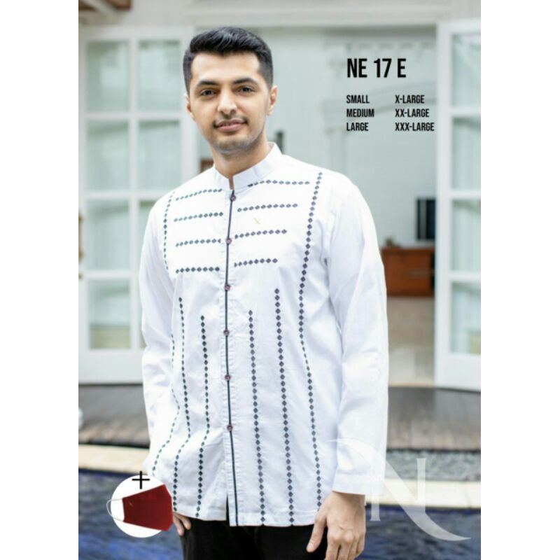 JUMBO Baju Koko Nizar Bordir NE 17E REGULER