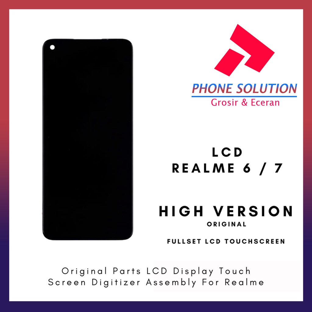 LCD Realme 6 / LCD Realme 7 ORIGINAL 100% Fullset Touchscreen  // Supplier LCD Realme - Garansi 1 Bulan