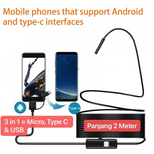 i10 Android USB Endoscope Camera Mini 5.5mm Kabel Semi Rigid Otoscope Borescope Inspection