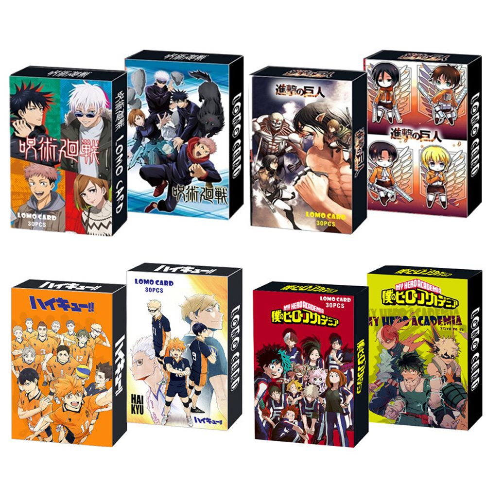 30 Pcs Kartu Pos Desain Anime Jepang Tokyo Revengers Jujutsu Kaisen Haikyuu Untuk Koleksi