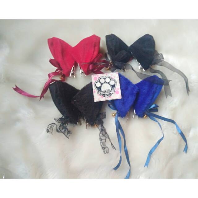 Jepit neko jepit kuping kucing ada lonceng