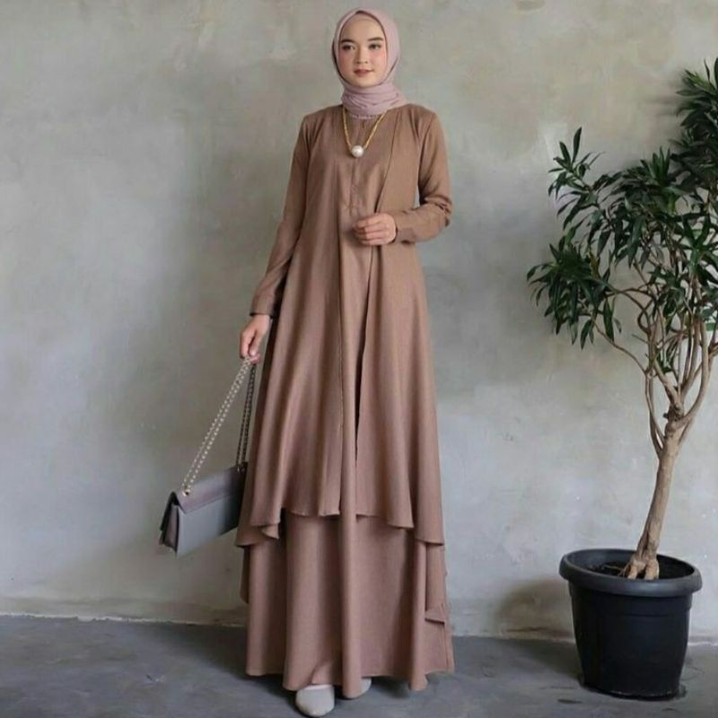 Baju Gamis  Syari  Wanita Terbaru  Aluna Maxi Dress Termurah 