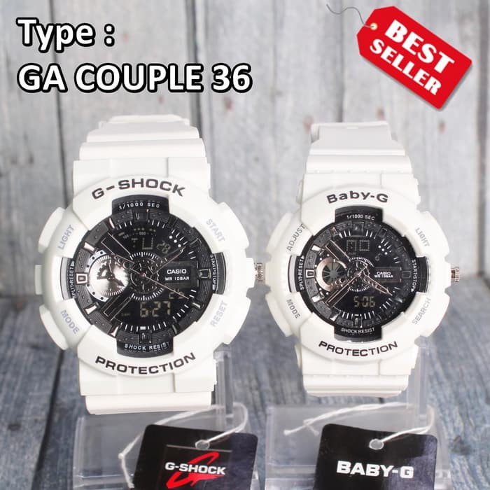 G Shock COUPLE Love Putih White Jam tangan couple pasangan digital