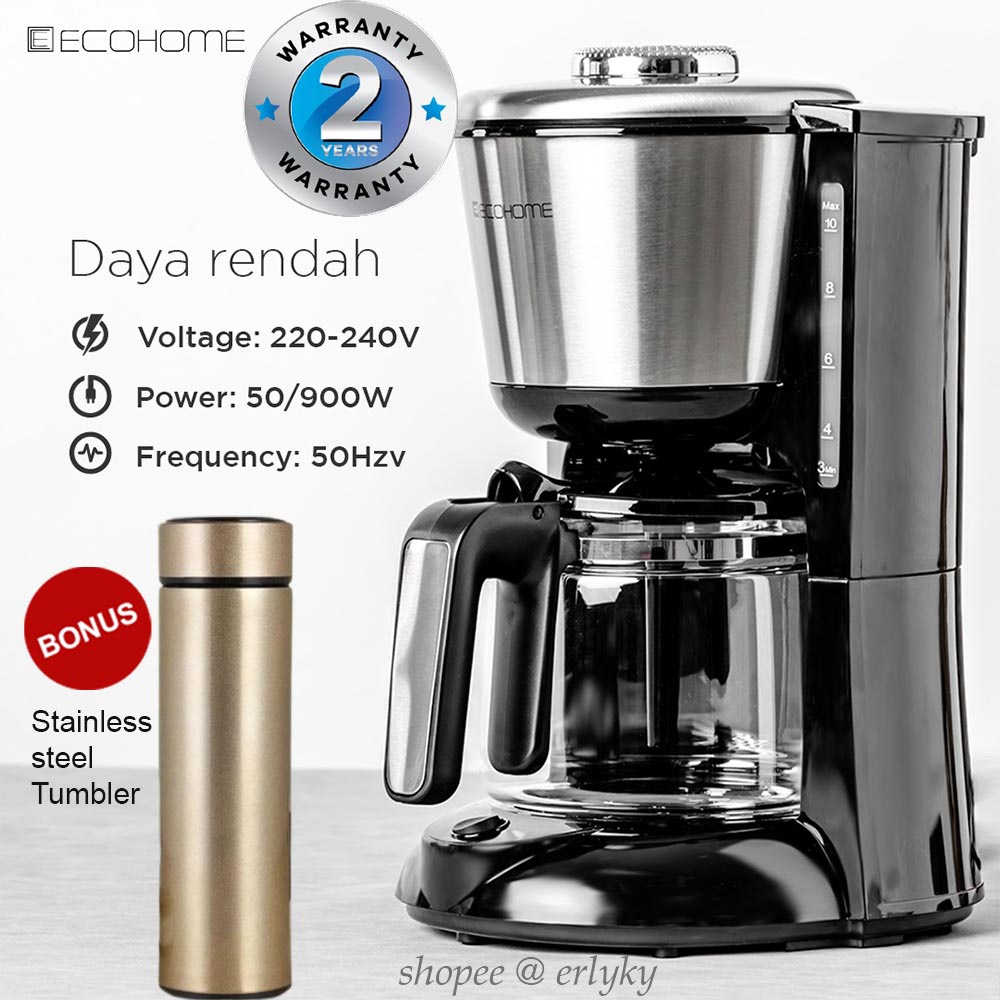 Jual Ecohome Coffee Maker Ecm Mesin Pembuat Kopi Bonus Shopee