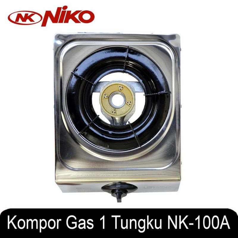 [Murah] Kompor 1 Tungku Niko NK-100A / Kompor Niko NK 100A / Kompor Niko Stainless Satu Tungku / Kompor Stainless