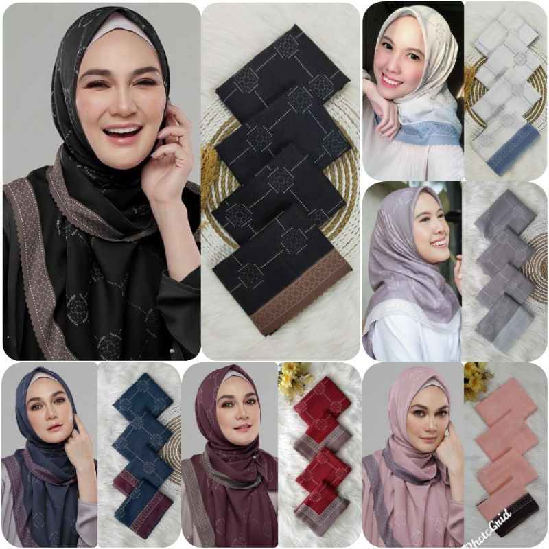 HIJAB VOAL / HIJAB SEGI EMPAT LASERCUT LUNA SERIES