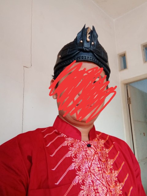 Set Sarung Kemeja (sarkem) Modang Maroon Original Kharis Batik Solo Bahan Katun Sragenan Full Furing