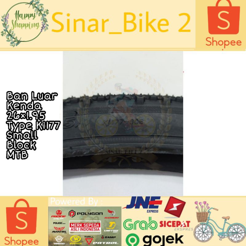 Ban Luar Kenda26×1.95 Type K1177 Small Block MTB