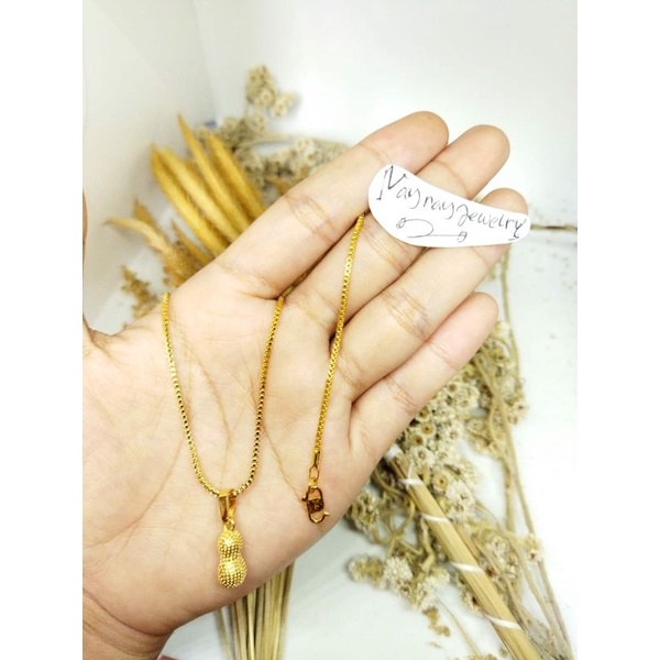 Top 1 kalung koin italy uk 45cm ( warna mirip emas 24k)