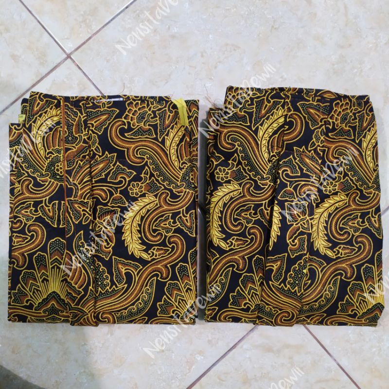 Sepasang Jarik Instan Alusan / Motif Pisang Bali