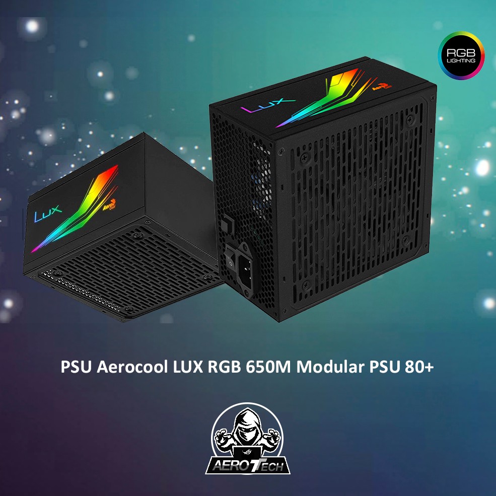 PSU Aerocool LUX RGB 650M Modular PSU 80+