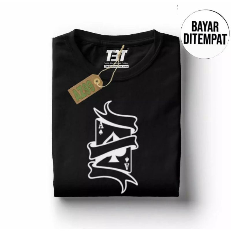 Kaos Pria KARTU AS Kaos Distro Baju Pria Lengan Pendek Kaos Oblong Pria Murah Kos KaosKaos Unisex