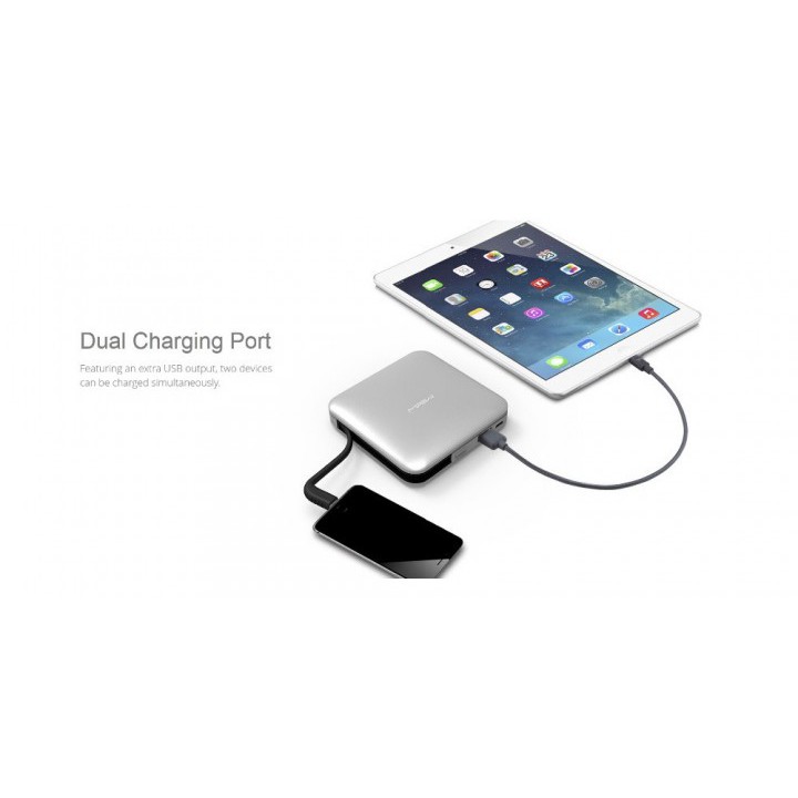 MIPOW SPL09 - Power Cube 9000mAh Power Bank - Built-in Lightning Cable