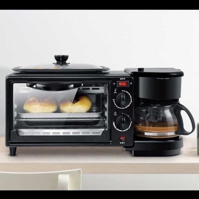 Alat Mesin Masak 5In1 Panggang, Oven, Kopi Baked Coffee Maker Blue.Bias
