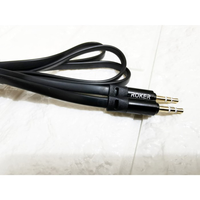 NA - Kabel Aux 150cm Flat Roker - Kabel Audio Aux Sound Quality UX1