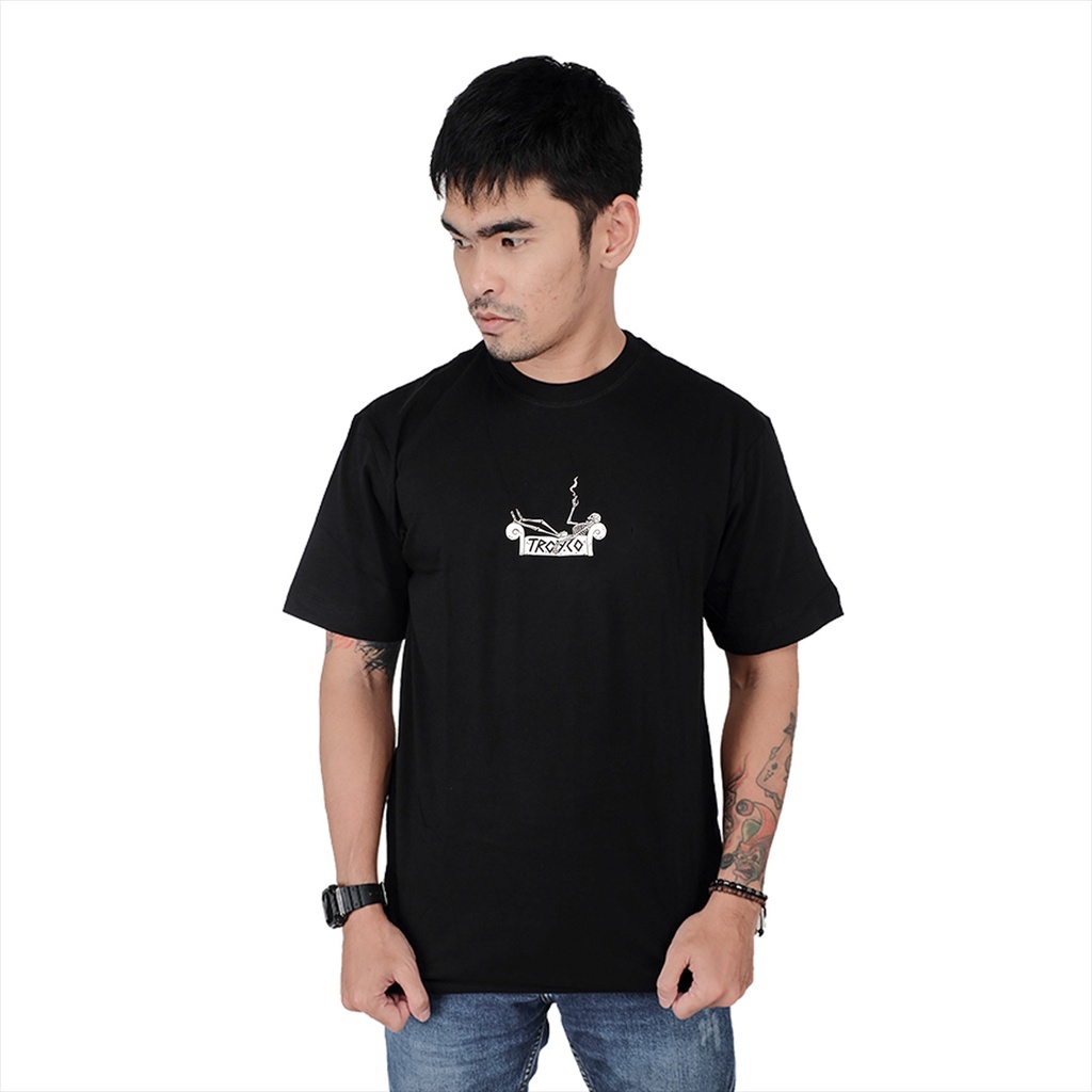 Troy Company T-Shirt Kaos Hitam MT 1920