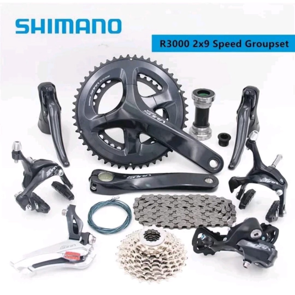 GROUPSET SHIMANO SORA 2x9 SPEED RIMBRAKE