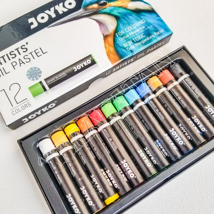 

PASTEL-DRY-OIL- JOYKO ARTISTS OIL PASTEL 12 WARNA OP-12ART -OIL-DRY-PASTEL.