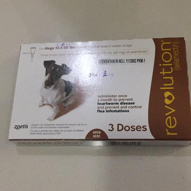 REVOLUTION BROWN / OBAT KUTU ANJING 5-10kg / REVOLUTION ...