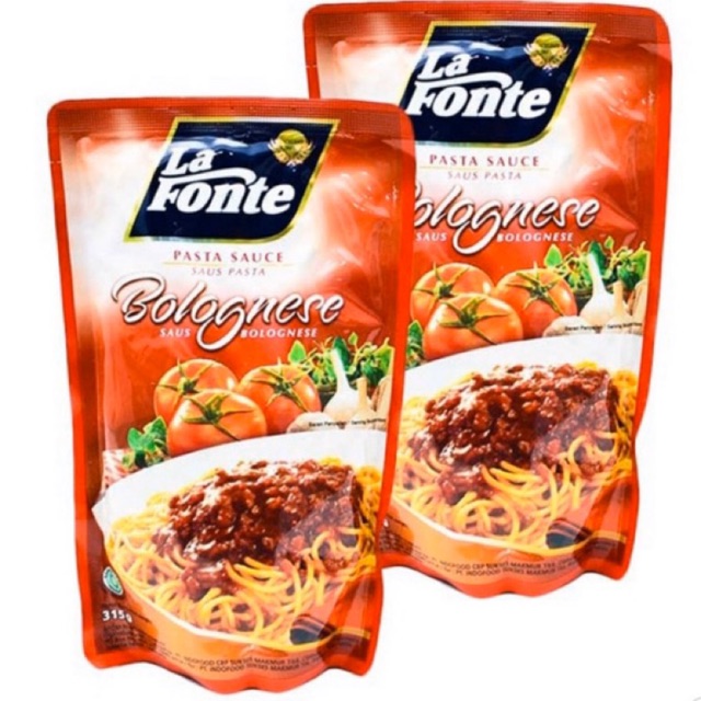 

Saos bolognese la fonte kemasan 315 gr