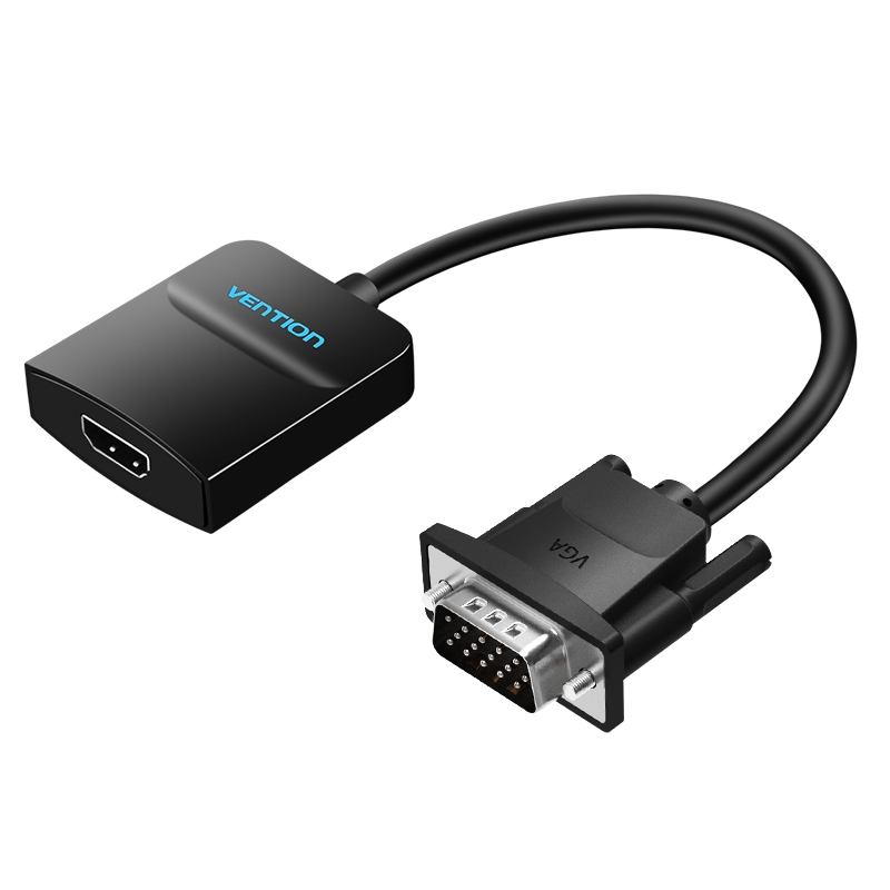 Vention Adapter Konverter Vga Ke Hdmi 1080p Hd Dengan with Audio Support Power cable