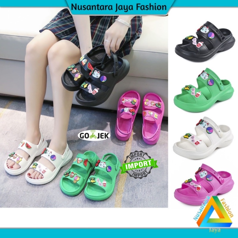 6.6 Sandal Wanita Jibitz Balance Kekinian Terbaru Balance 6085-2