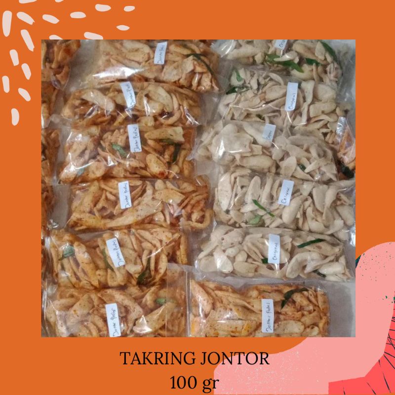 

Makanan ringan takring jontor/otak-otak kering/90gr