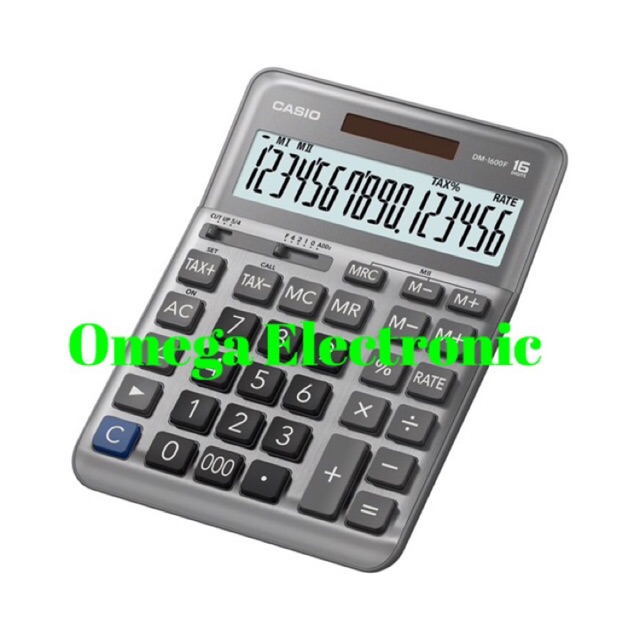 Casio DM-1600F - Calculator Desktop Kalkulator Meja Kantro DM 1600F