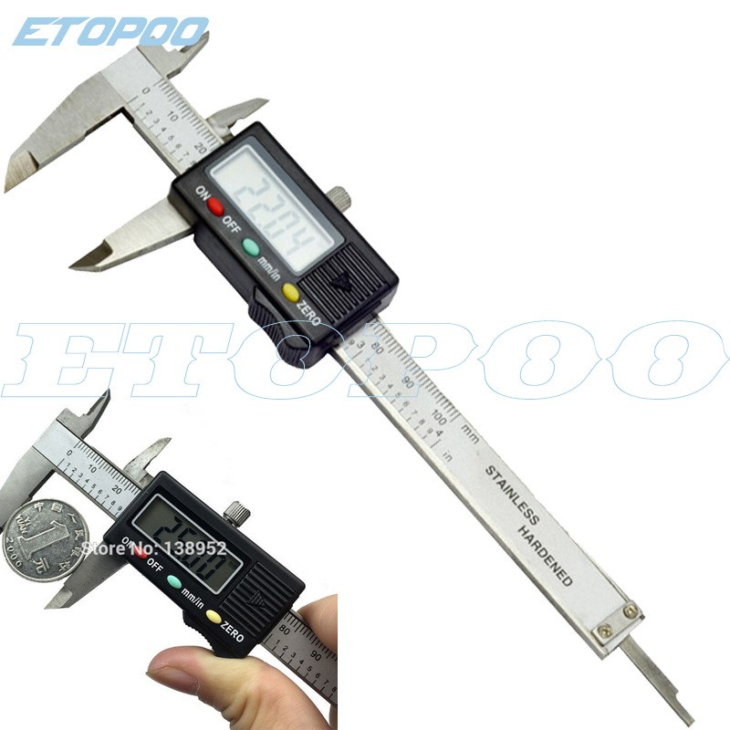 Caliper Digital Stainless / jangka sorong calipers / caliper meteran / alat pengukur - 100mm