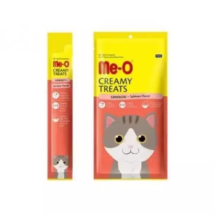 Makanan Kucing MeO Creamy Treats Salmon Flavor 60 gr
