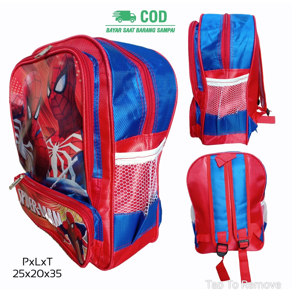 Tas Sekolah Anak Laki-Laki Tas Ransel Anak Laki-Laki Tas Anak Laki-Laki Karakter BOBOIBOY SPIDERMAN 